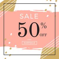 Instagram Sale Template Peach Vector