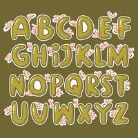 Autumn Alphabet vector