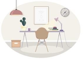 Vector Office Room Illustration