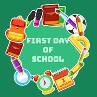 First Day Of School vector
