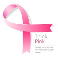 Breast Cancer Awareness Ribbon Layout vector