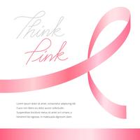 Breast Cancer Awareness Ribbon Template vector