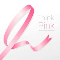 Think Pink Poster Vector