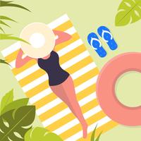 Vector Beautiful Summer Illustration