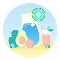 Vector Fresh Juice Illustration