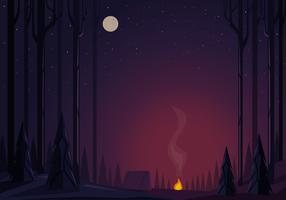 Vector hermoso paisaje ilustración