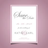 Save the date invitation vector