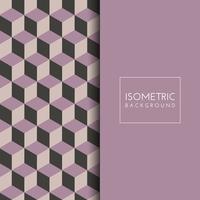 Isometric cube pattern background  vector