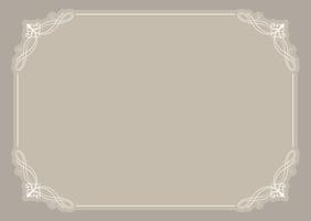 Decorative blank certificate background vector