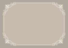 Decorative blank certificate background vector