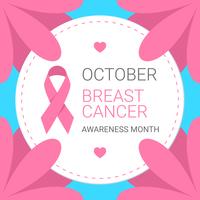Pink Ribbon Breast Cancer Awareness Banner vector