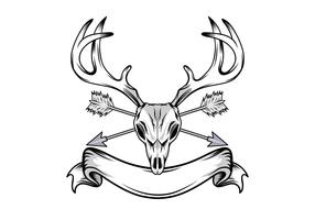 Deer Skull Illustration vector