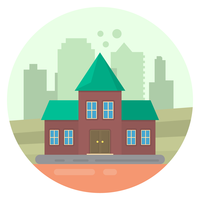 House in the City vector