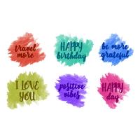 Vector Colorful Positive Messages