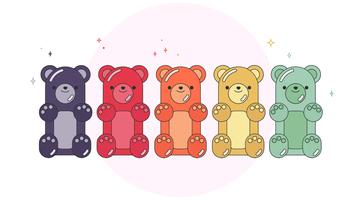 Gummy Bears Vector