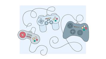 joystick game controls vector