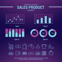 Ultraviolet Infographic Elements vector