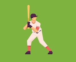 Baseball Player In Action vector