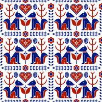 Scandinavian Folk Pattern Seamless