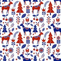 Scandinavian Folk Pattern Vector