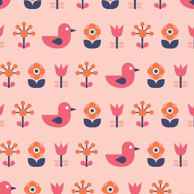 Tulip Pattern Vector Art, Icons, and Graphics for Free Download