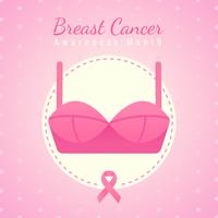 Conciencia del cáncer de mama Redes sociales Vector