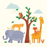 Animal Friends vector