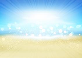 Summer beach background vector