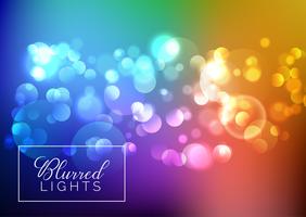 Blurred bokeh lights background  vector