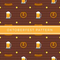 Flat Oktoberfest Element Pattern Vector