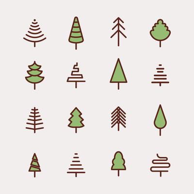 Outlined Tree Elements
