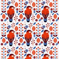 Scandinavian Folk Pattern Vector