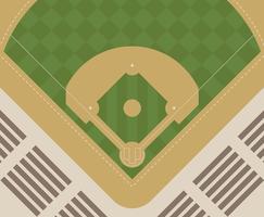 Ilustración del parque de béisbol vector