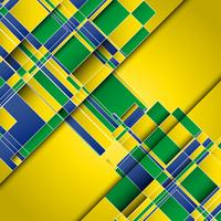 Abstract background using Brazil flag colours vector