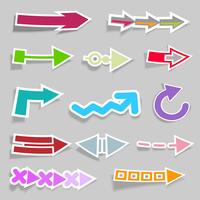 Collection of arrows vector