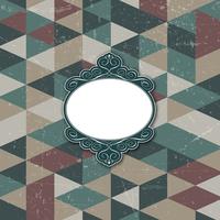 Decorative frame on grunge background vector