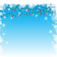 Christmas lights background vector