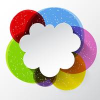 Abstract cloud background  vector