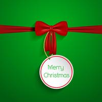 Christmas bow background vector