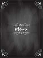 Chalkboard menu design  vector