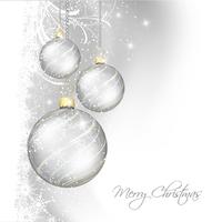 Christmas bauble background vector