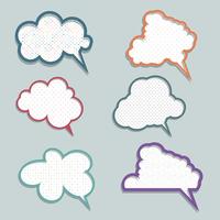 Speech bubbles vector