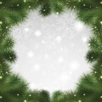 Christmas tree background vector