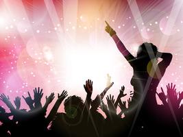 Party crowd background  vector