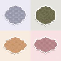 Polka dot labels vector