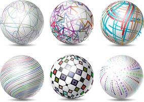 Esferas abstractas vector