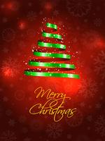 Christmas tree background vector