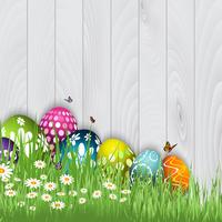 Easter egg background  vector