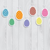 Easter egg background vector