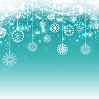 Christmas snowflakes background vector